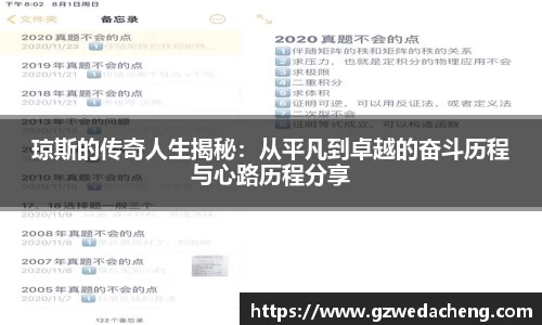 琼斯的传奇人生揭秘：从平凡到卓越的奋斗历程与心路历程分享
