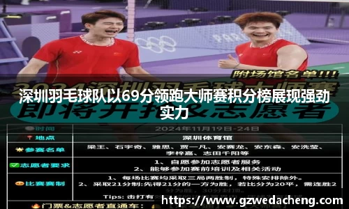 深圳羽毛球队以69分领跑大师赛积分榜展现强劲实力